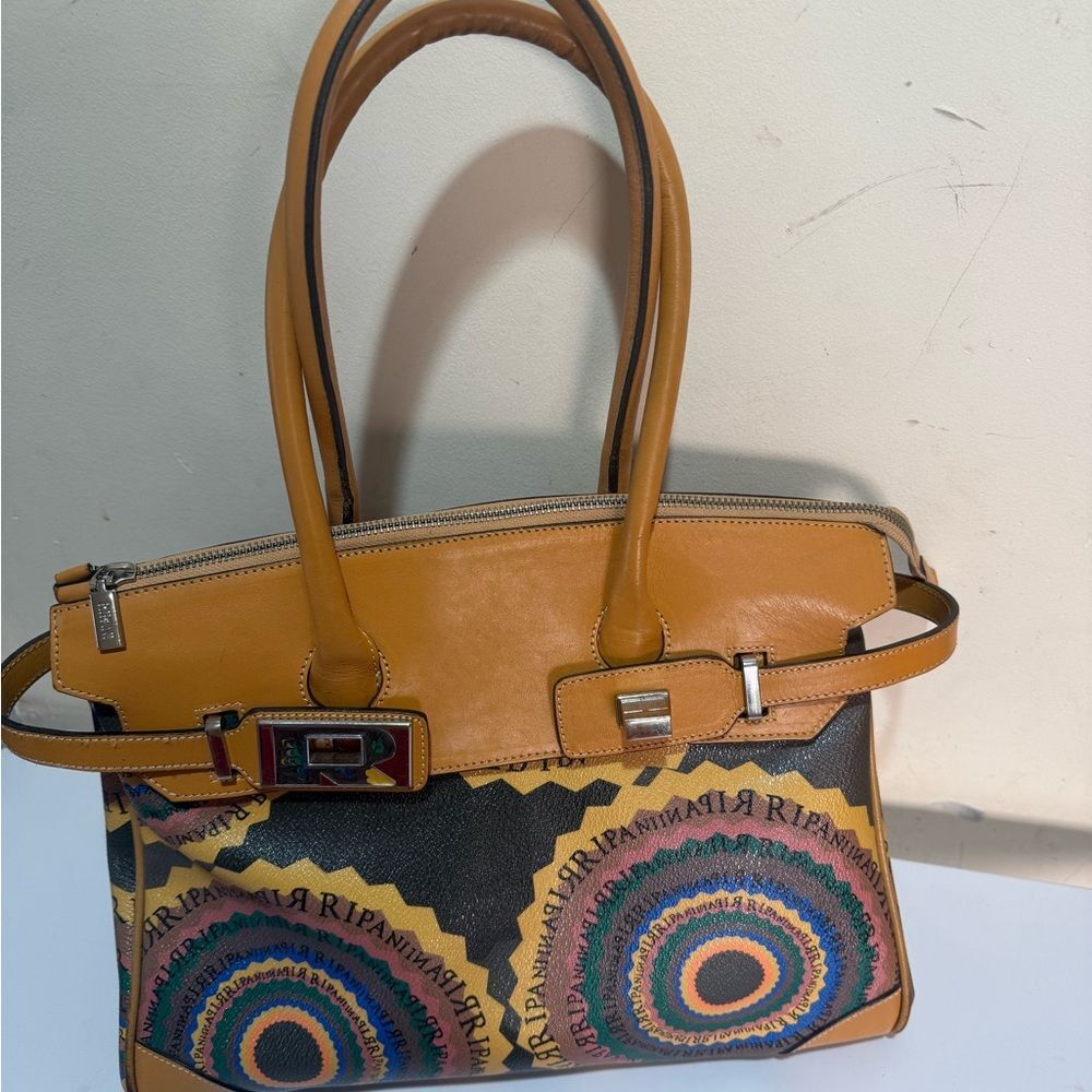 Ripani genuine leather cute satchel - beauty like new! Italian - Picture 6 of 16